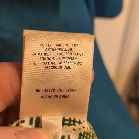 Elevenses by Anthropologie Wool Blend Jacket - Vibrant Teal Green - Picture 15 of 16